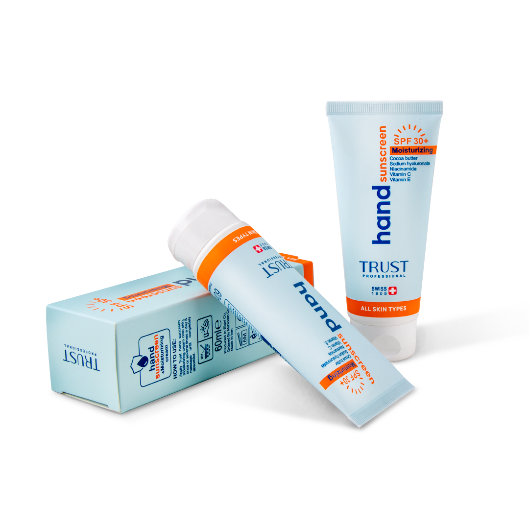 کرم تخصصی دست ضدآفتاب و آبرسان +SPF30 بی‌رنگ تراست 😍🇨🇭