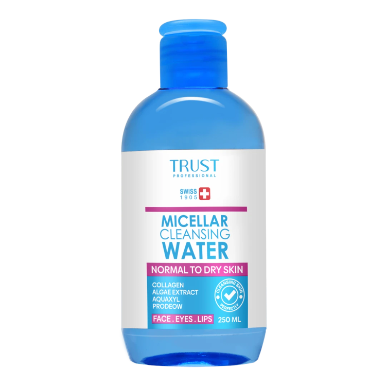 محلول میسلار پاک کننده آرایش (پوست خشک و حساس) تراست محصولات ارایشی بهداشتی و سلامت پوست و مو صد در صد گیاهی 🍃 تحت لیسانس لوزان سوئیس🇨🇭 تراست TRUST 🇨🇭 کلاس 1 CLASS 1 لایف گارد LIFE GUARD سرژه SERJE فروشگاه اینترنتی تراست نیاسا trust-niyasa.ir