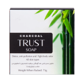 صابون ذغال بامبو و نارگیل تراست لایهبرداری سلولهای مرده انواع پوست 75 گرم