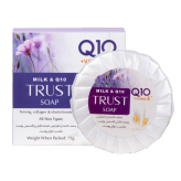 صابون شیر و Q10 تراست 😍🇨🇭محصولات ارایشی بهداشتی و سلامت پوست و مو صد در صد گیاهی 🍃 تحت لیسانس لوزان سوئیس🇨🇭 تراست TRUST 🇨🇭 کلاس 1 CLASS 1 لایف گارد LIFE GUARD سرژه SERJE فروشگاه اینترنتی تراست نیاسا trust-niyasa.ir